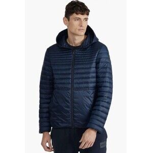 PAJAR Eriksson Mens M Lightweight Active Packable Puffer Hooded Jacket Navy NWT